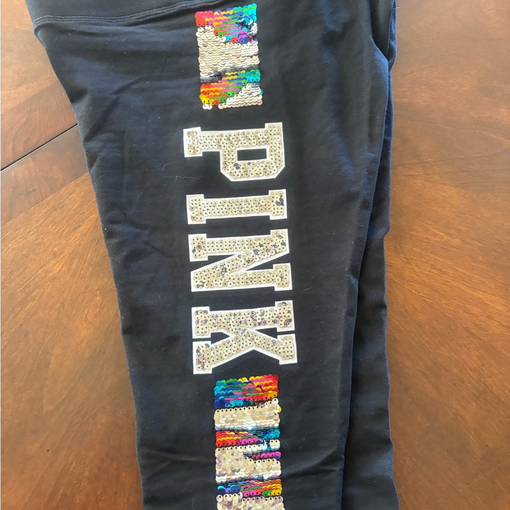 PINK Victoria’s Secret flip sequins leggings